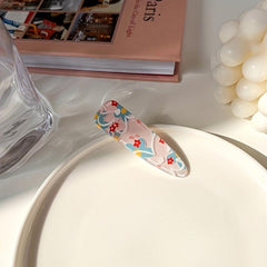 Floral Hair Clips Side Clip Fringe Barrette Hair Accessory For Women