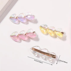 Y2K Crystal Duckbill Clip Holographic Hair Accessory Hairclip for Women Girls