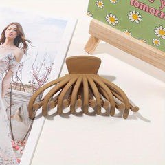 Frosted Hair Claw Style Back Head Hair Clip Non slip Hair Accessories