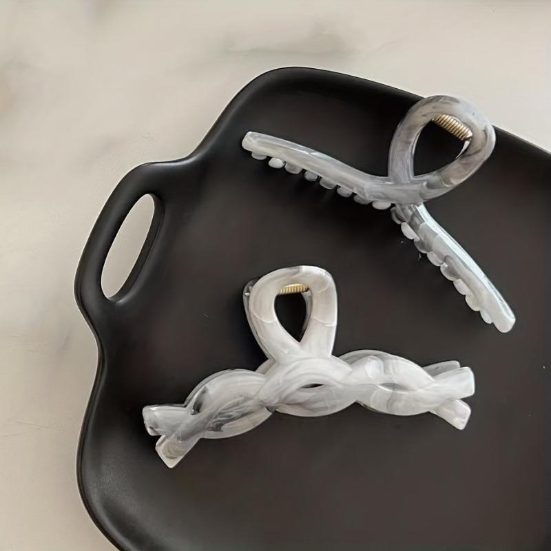 Chinese Style Prints Hair Claw Ponytail Holder Hair Accessories For Women