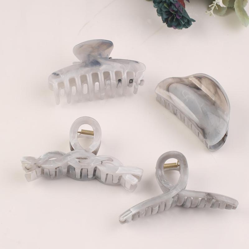 Chinese Style Prints Hair Claw Ponytail Holder Hair Accessories For Women