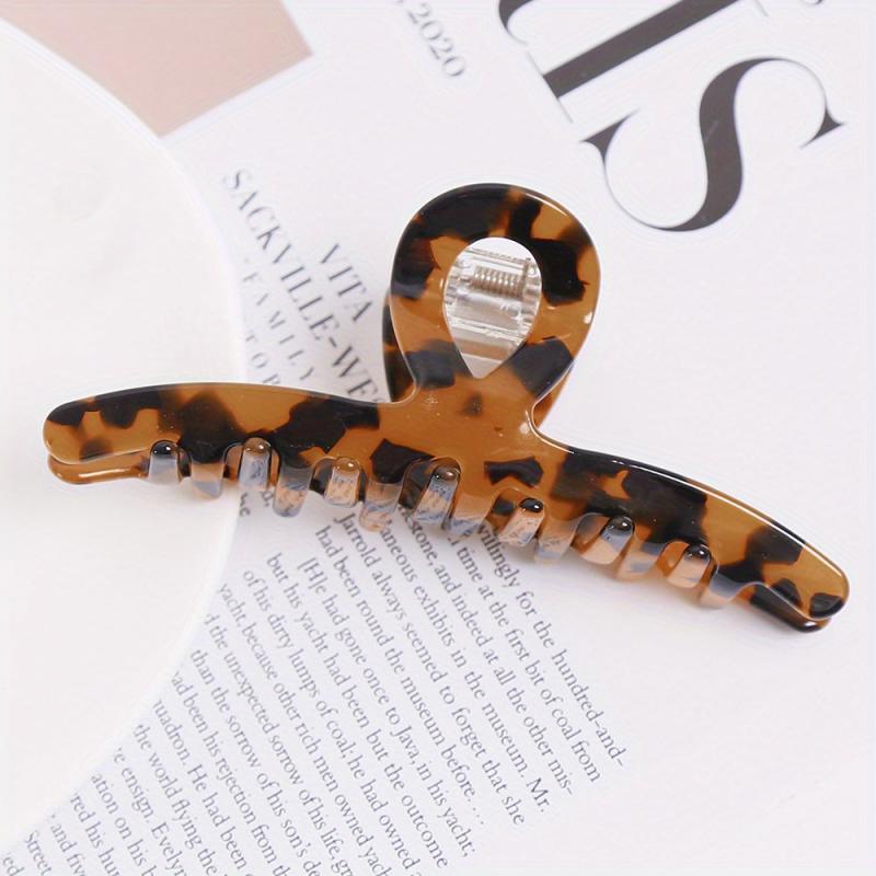 Acetate Curved Hair Claw Back Head Hair Styling Accessories