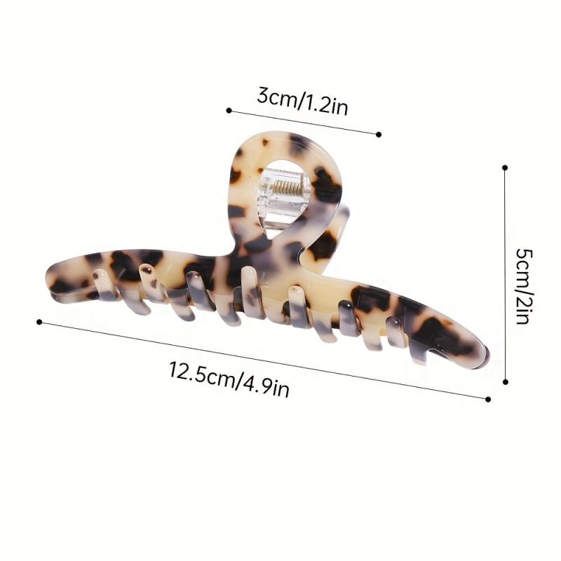 Acetate Curved Hair Claw Back Head Hair Styling Accessories