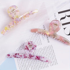 Acetate Curved Hair Claw Back Head Hair Styling Accessories