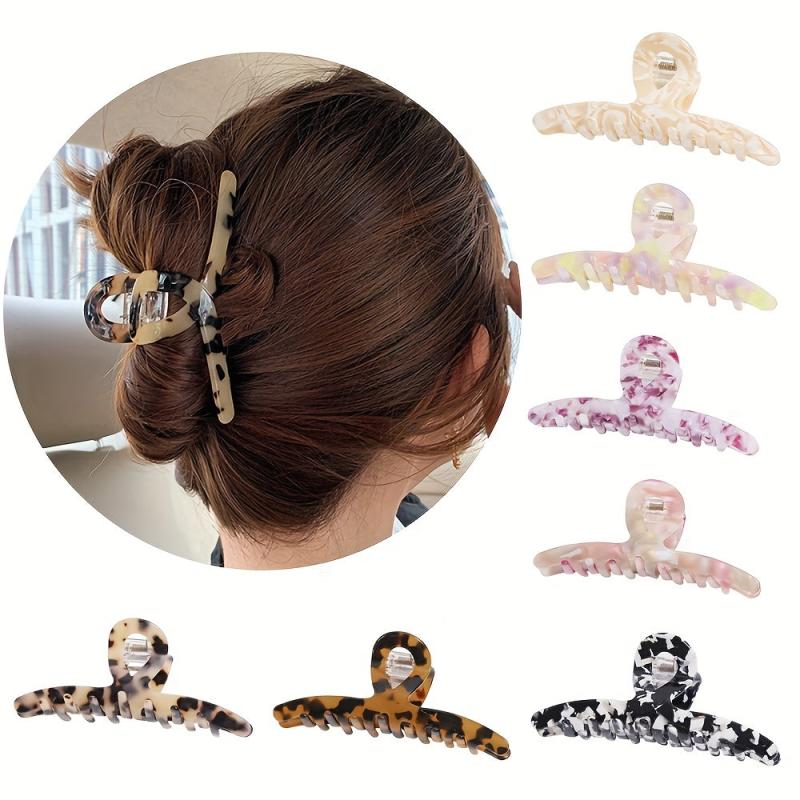 Acetate Curved Hair Claw Back Head Hair Styling Accessories