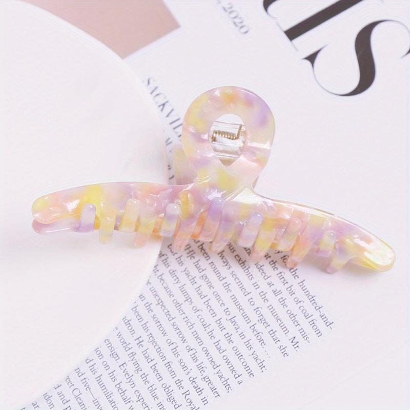Acetate Curved Hair Claw Back Head Hair Styling Accessories