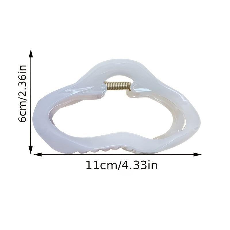 Hollow Cloud Hair Claw Clip Strong Hold Non slip Ponytail Holder