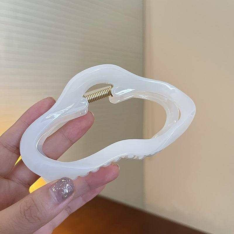 Hollow Cloud Hair Claw Clip Strong Hold Non slip Ponytail Holder
