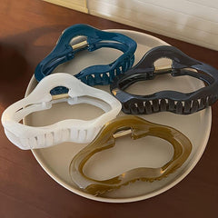 Hollow Cloud Hair Claw Clip Strong Hold Non slip Ponytail Holder