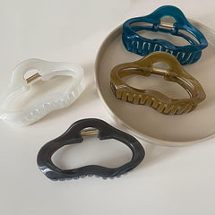 Hollow Cloud Hair Claw Clip Strong Hold Non slip Ponytail Holder