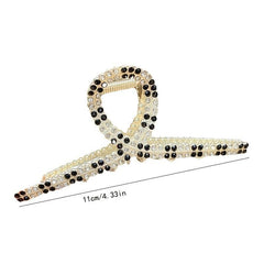 Rhinestone Hair Clip Metal Claw Clip For Thick Hair