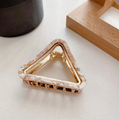 Acetate Triangle Alloy Hair Claw Shark Claw Ponytail Hair Clip