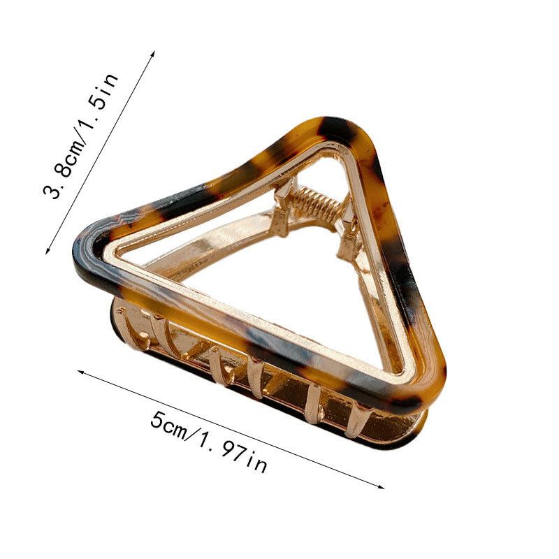 Acetate Triangle Alloy Hair Claw Shark Claw Ponytail Hair Clip