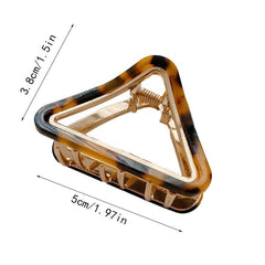 Acetate Triangle Alloy Hair Claw Shark Claw Ponytail Hair Clip