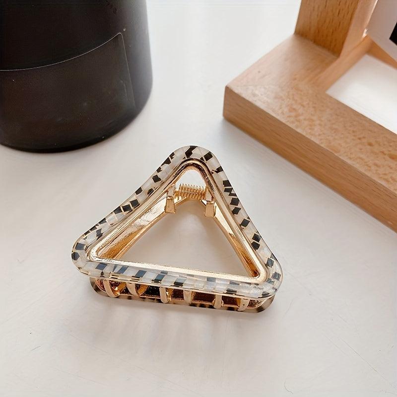 Acetate Triangle Alloy Hair Claw Shark Claw Ponytail Hair Clip