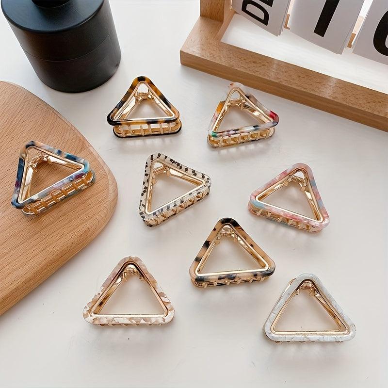Acetate Triangle Alloy Hair Claw Shark Claw Ponytail Hair Clip