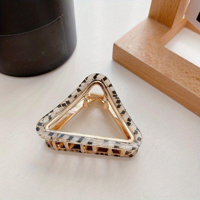 Acetate Triangle Alloy Hair Claw Shark Claw Ponytail Hair Clip