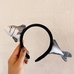 Funny Fish Carrots Headband Makeup Mask Hair Band