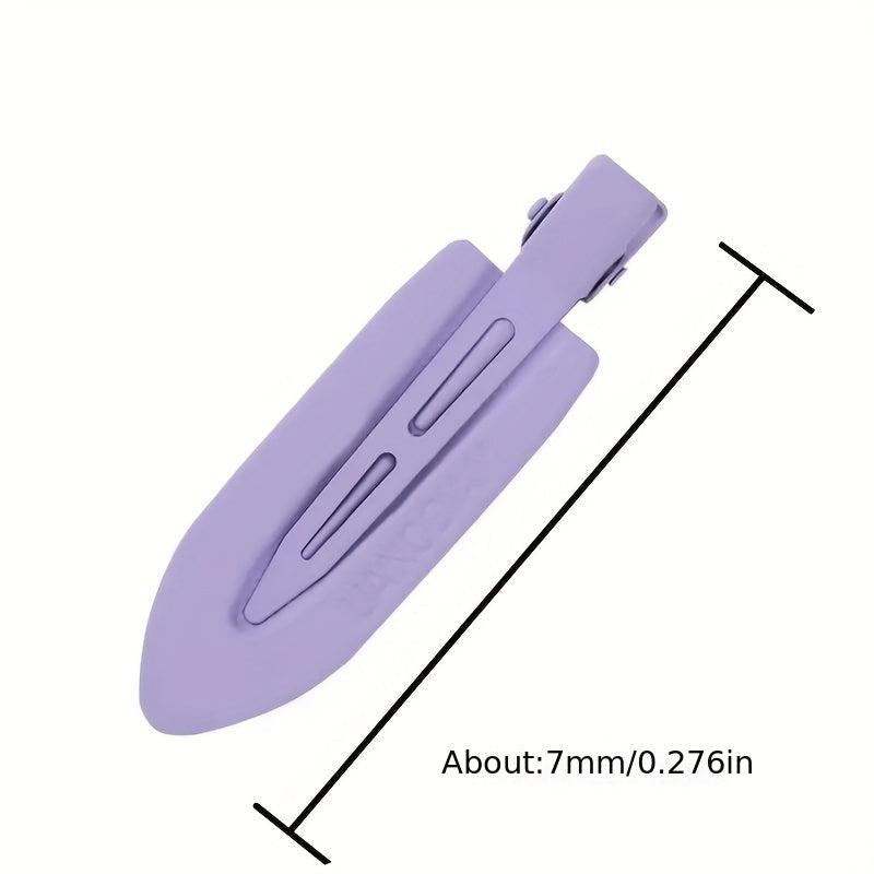 2pcs Solid Hair Clip No Crease Duck Billed Clip Style Hair Clip