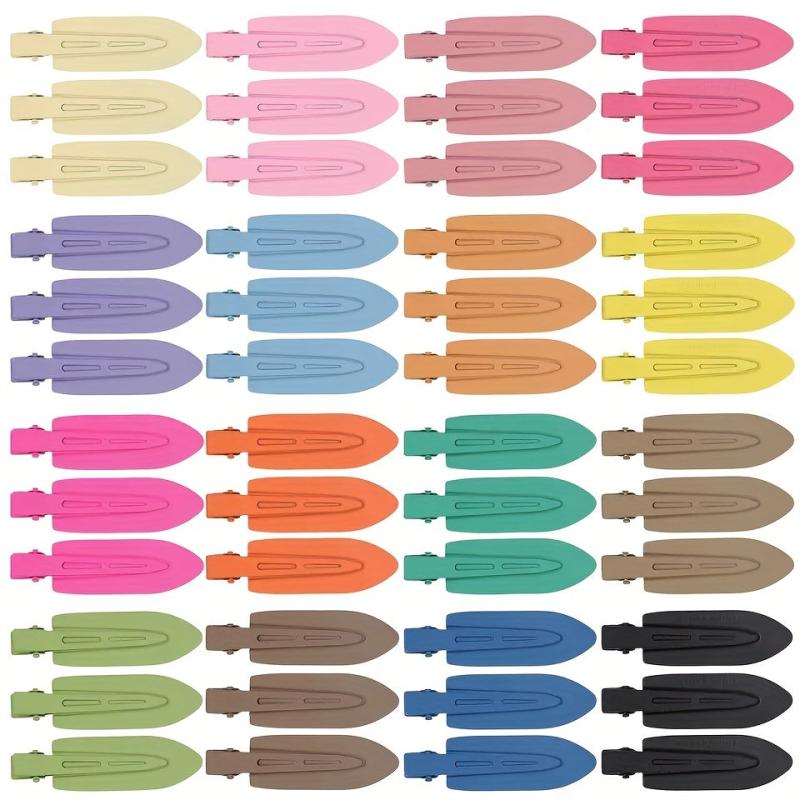 2pcs Solid Hair Clip No Crease Duck Billed Clip Style Hair Clip