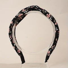 2pcs Knotted Hair Hoop Cross Floral Hairpin Head Hoop Headwear