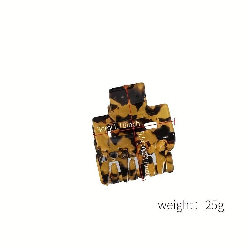 Leopard Print Hair Claw Plaid Pattern Hollow Hair Claw Hair Accessories