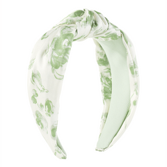Tie Dye Print Hair Band Cross Knotted Headdress Wide Head Hoop Fabric Women Girl