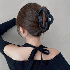Matte Hollow Hair Claw Large Cloud Shape Hair Clip for Women