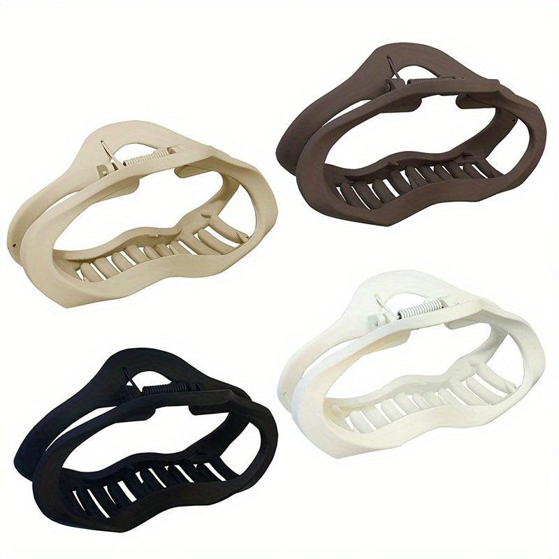 Matte Hollow Hair Claw Large Cloud Shape Hair Clip for Women