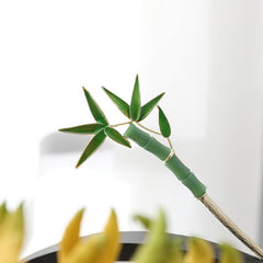 Vintage Tassel Hair Pin Chignon Hair Styling Accessory Green Bamboo