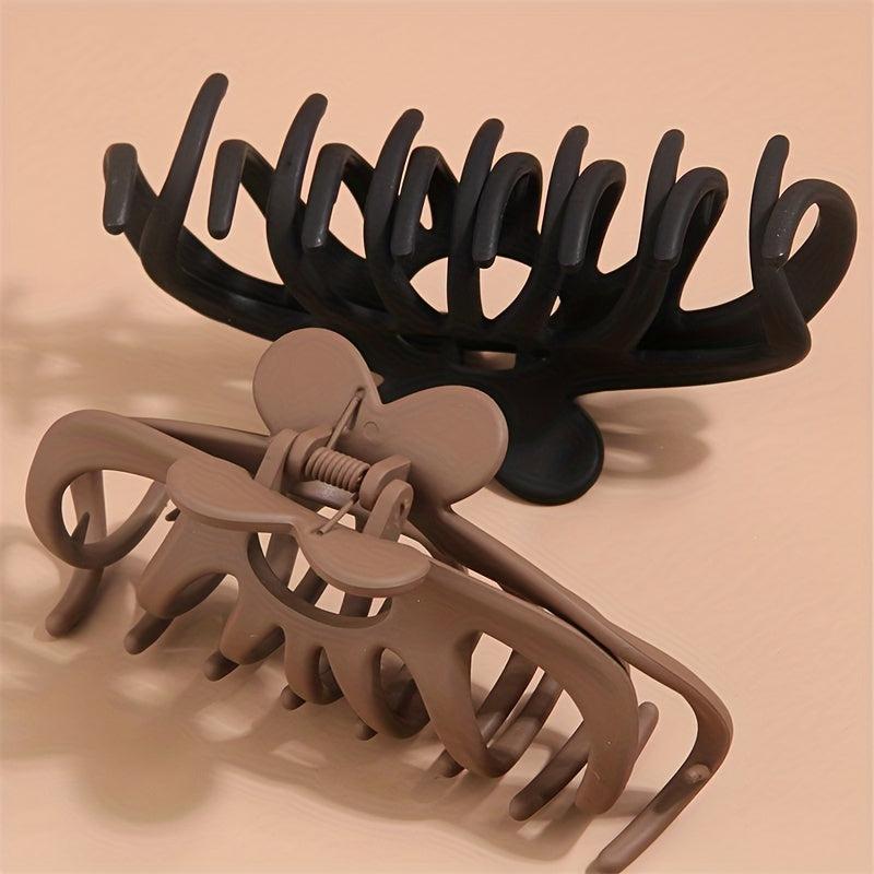 4pcs Big Hair Claw Clips Strong Hold Matte Claw Hair Clips For Women Girls
