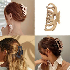 4pcs Big Hair Claw Clips Strong Hold Matte Claw Hair Clips For Women Girls