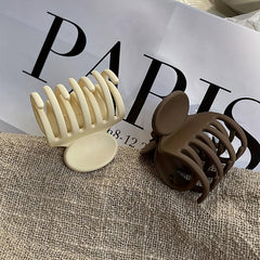 Small Hair Claw Resin Style Nonslip Ponytail Holder for Women Girls