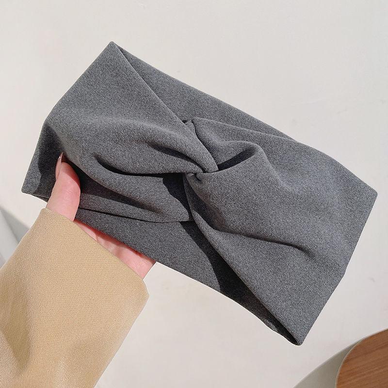 Solid Wideband Hairband for Women