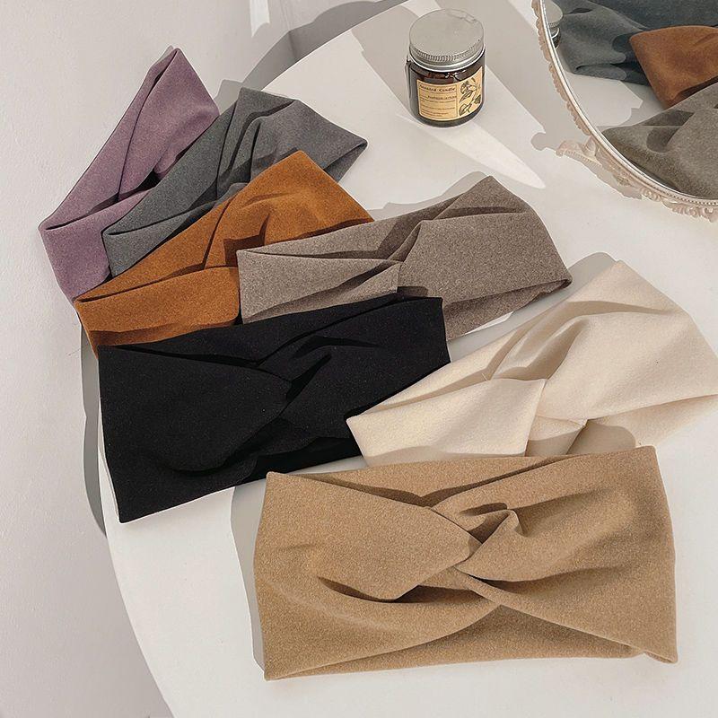 Solid Wideband Hairband for Women