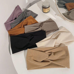 Solid Wideband Hairband for Women