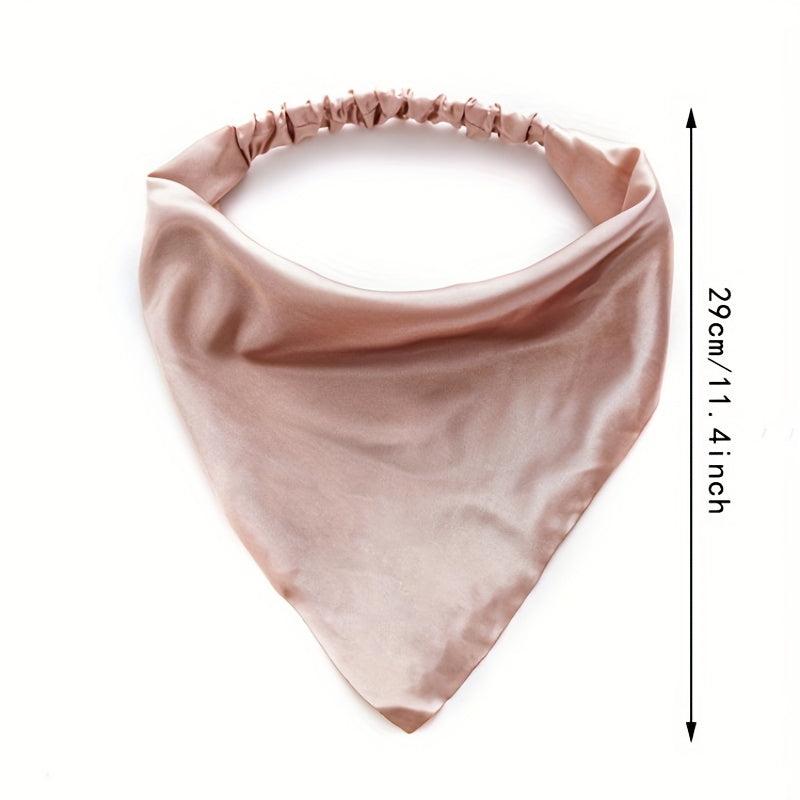 Solid Cloth Headband Kerchief Head Bandanas Scarf Hair Accessories