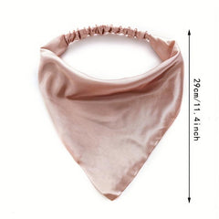 Solid Cloth Headband Kerchief Head Bandanas Scarf Hair Accessories