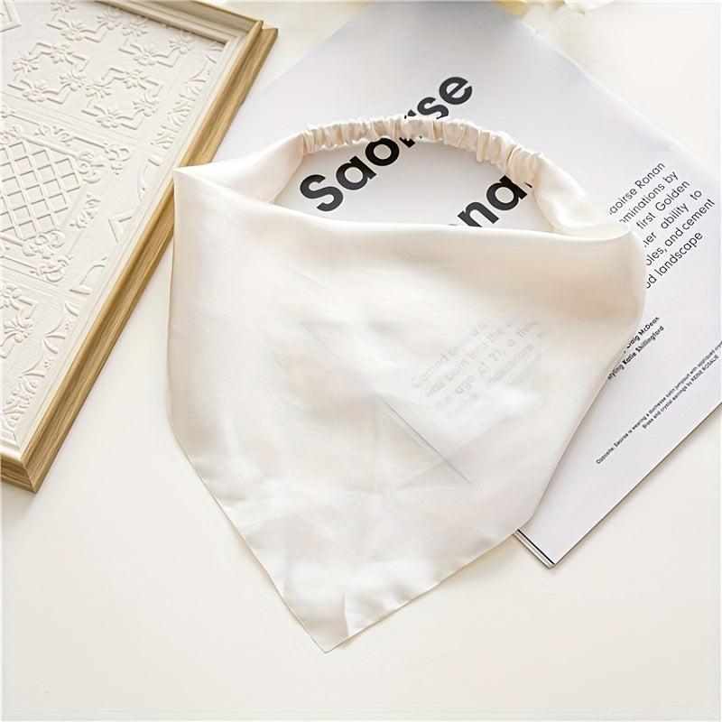 Solid Cloth Headband Kerchief Head Bandanas Scarf Hair Accessories