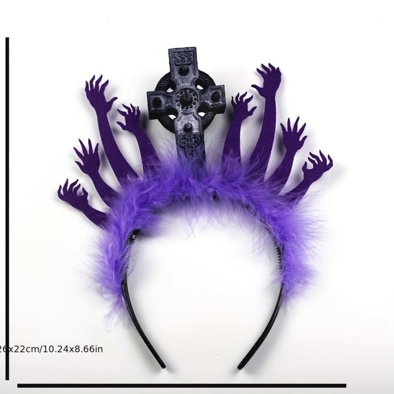 Halloween Zombie Arms Decor Headband Horror Graveyard Hair Band
