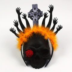 Halloween Zombie Arms Decor Headband Horror Graveyard Hair Band