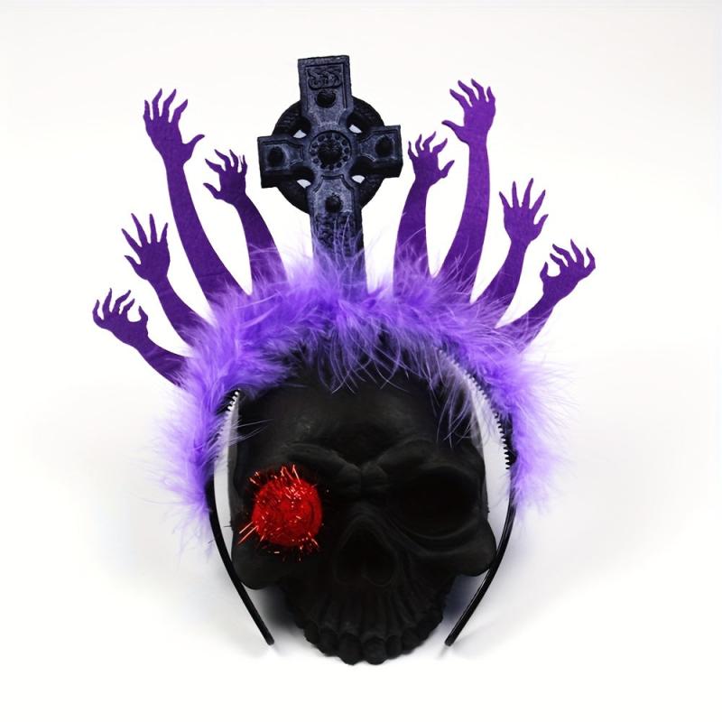 Halloween Zombie Arms Decor Headband Horror Graveyard Hair Band