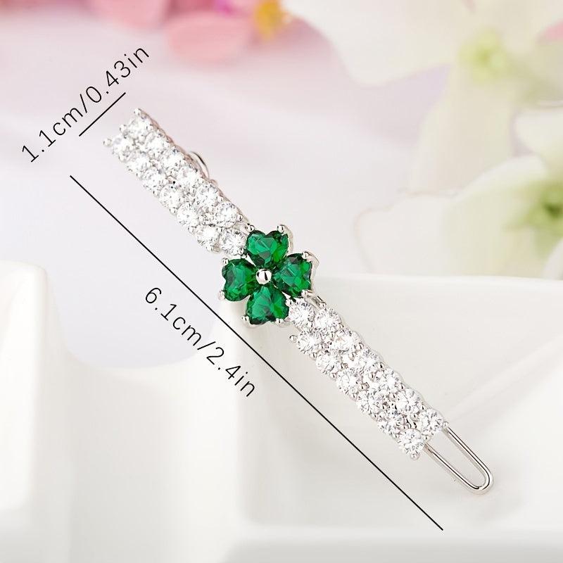 Flower Zircon Hair Clip Side Clip Bangs Clip Head Jewelry Hair Accessories