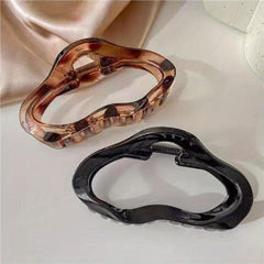 2pcs Hollow Hair Claw Clip Ponytail Holder for Women