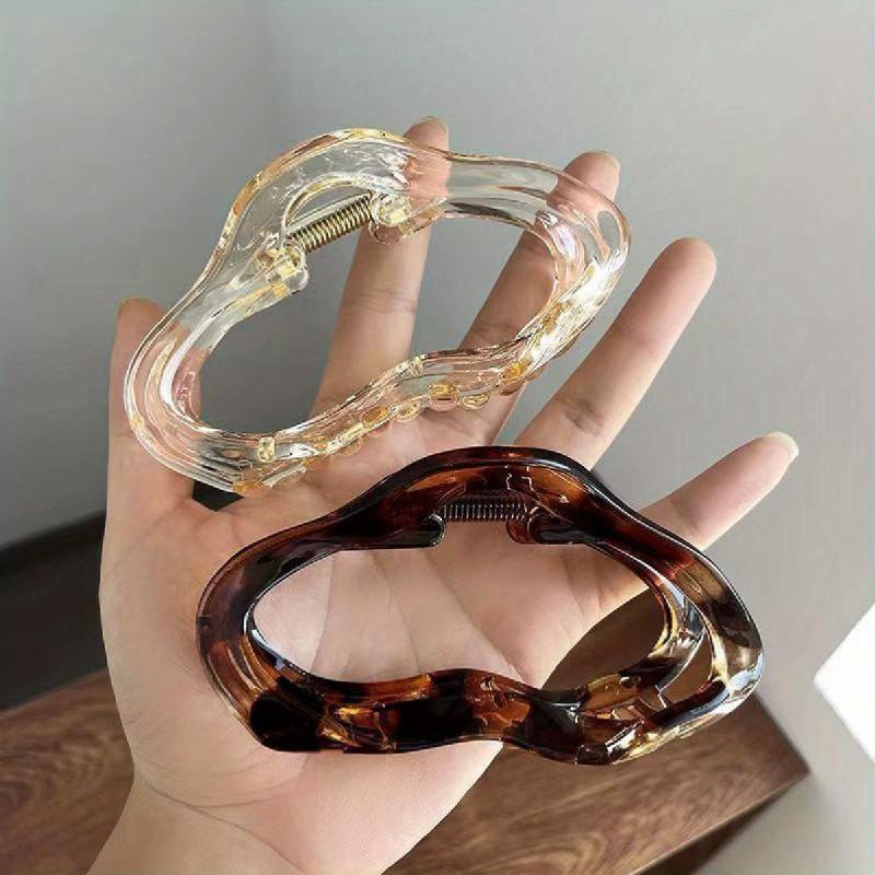2pcs Hollow Hair Claw Clip Ponytail Holder for Women