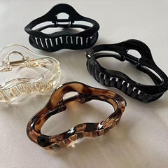 2pcs Hollow Hair Claw Clip Ponytail Holder for Women