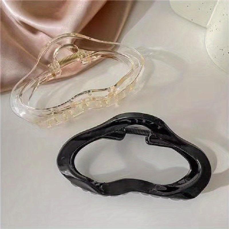 2pcs Hollow Hair Claw Clip Ponytail Holder for Women