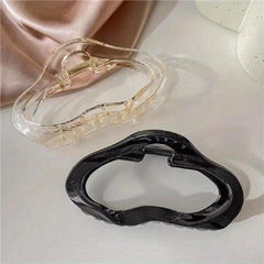 2pcs Hollow Hair Claw Clip Ponytail Holder for Women
