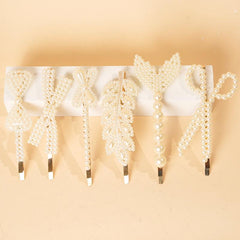 6pcs Faux Pearl Hair Clip Barrette Hair Accessories