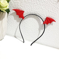 Halloween Bat Headband Funny Bat Wings Hair Hoop for Cosplay Party